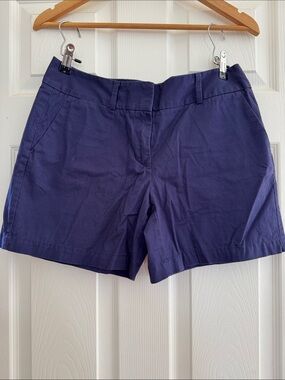 LOFT Deep Navy Cotton Chino Shorts